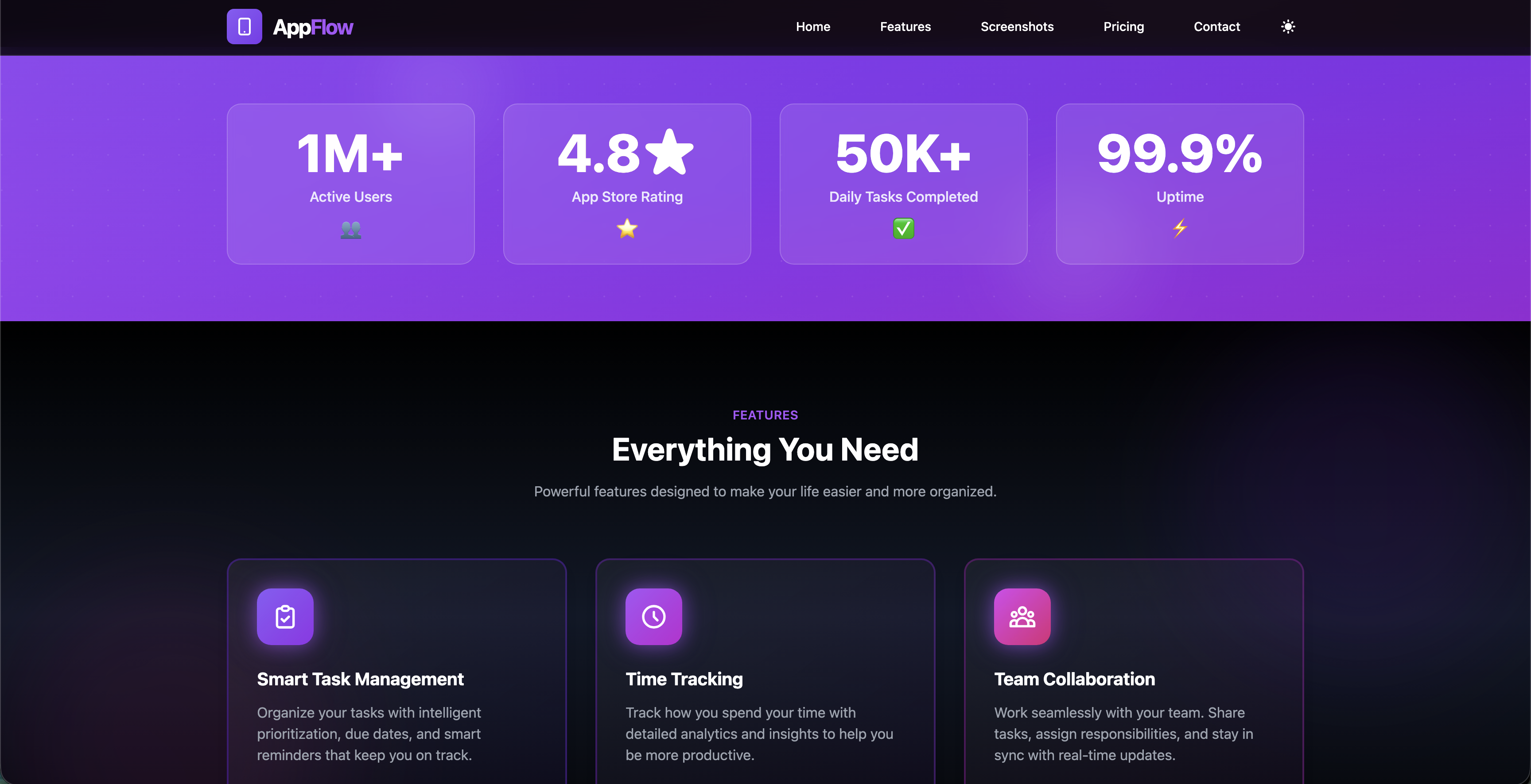 AppFlow Template Screenshot 3